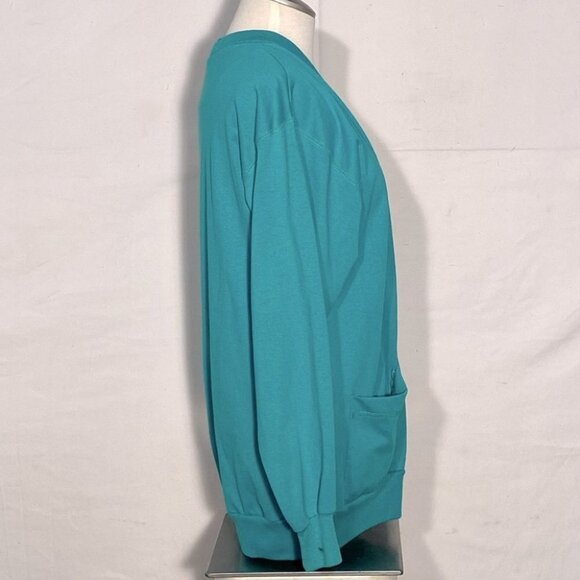 Vintage Jaclyn Sport Green Cardigan With Pockets S - Picture 8 of 10